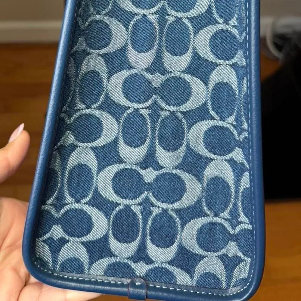 Coach Signature Denim Smith Tote Bag